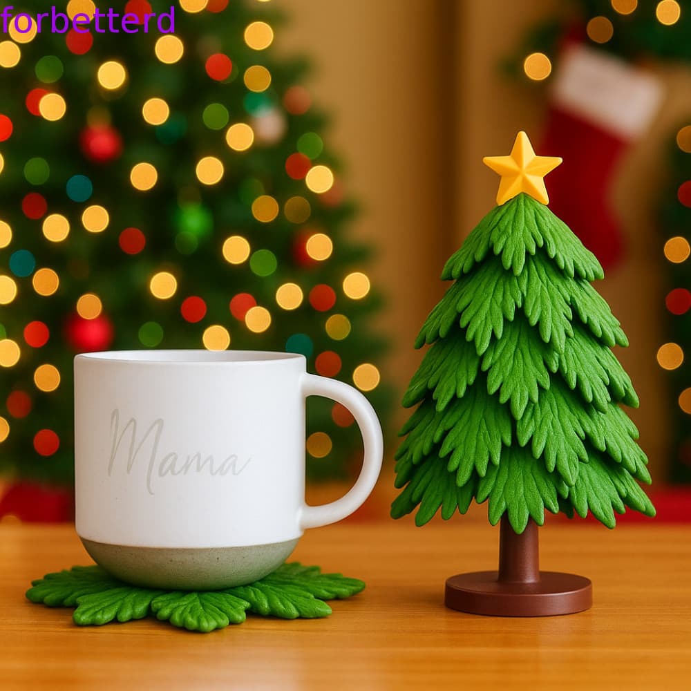 Brinquedos Peculiares Para Árvore De Natal FORBETTERD , Porta-Copos Resistente Ao Calor , Anti-Escaldadura