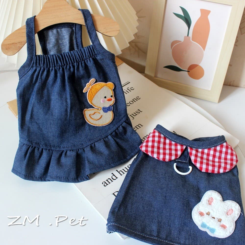 Roupas para animais de estimação filhote de cachorro colete peito roupas de gato de pelúcia estilo fino primavera verão