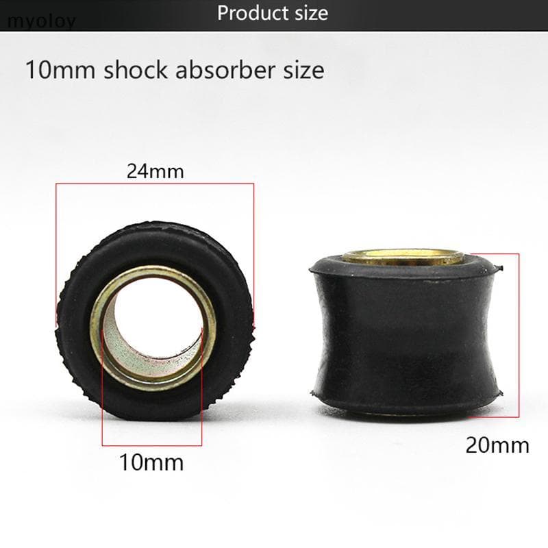 1 Pçs Motocicleta Traseira Sho Absorvente De Borracha Amortecedor 10mm 12mm Pára-Choques Blo Manga Almofada Anéis