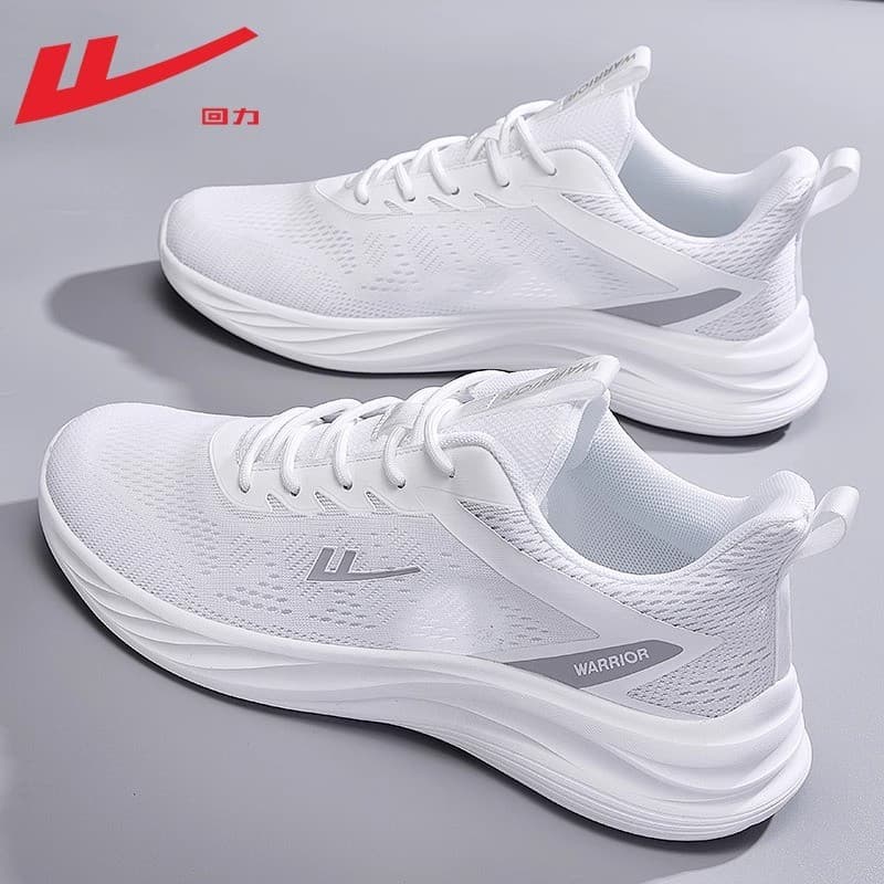 Puxar para trás sapatos masculinos 2026 novo estilo verão respirável tênis de corrida esportes casuais sapatos brancos s