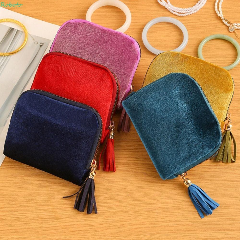 Bolsa De Armazenamento De Joias DARNELL , Portátil Antiarranhões Para Exibição De Pulseira , Carteira Feminina Elegante