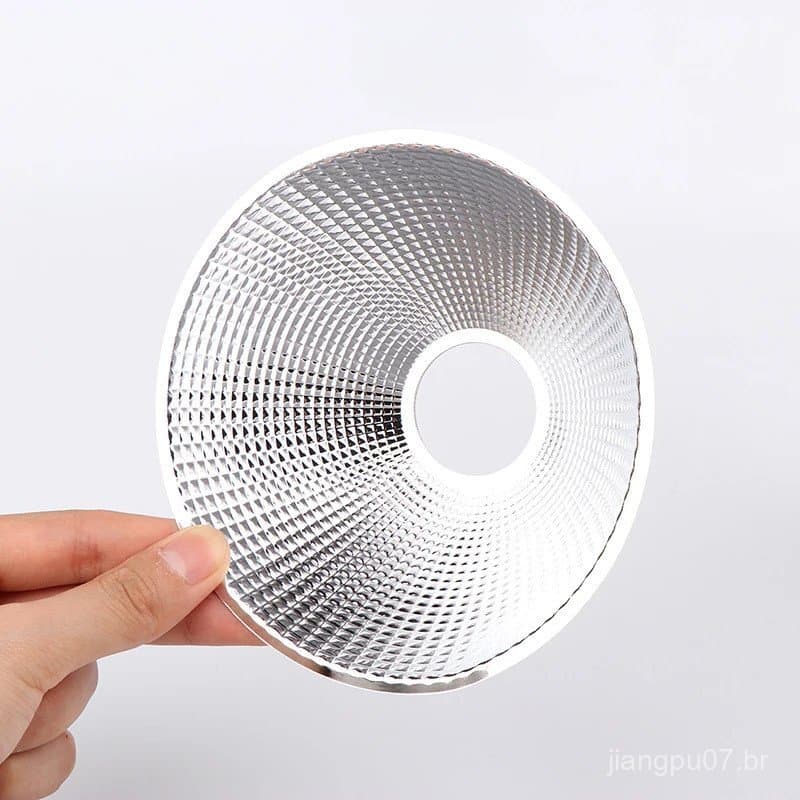 10 Peças Refletor Óptico de Alumínio para Lâmpada LED COB, 20-126mm, Ângulo de 15-120 Graus, para Projetos DIY