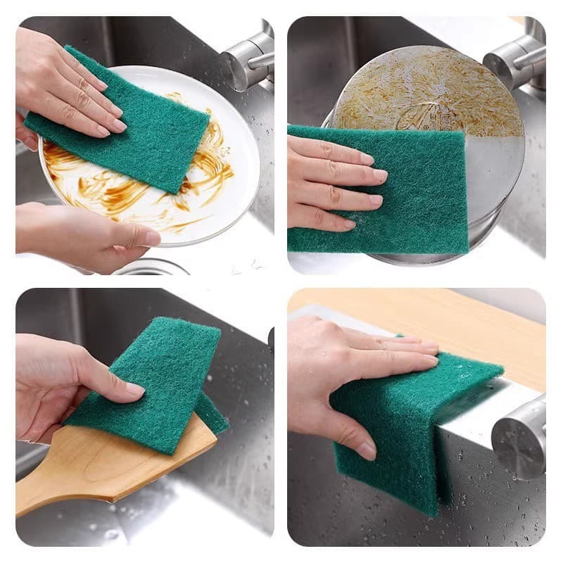 Esfregão de diamante, pano de lavar louça, ferramentas de limpeza de cozinha, esfregão para lavar louça e panelas, esfre