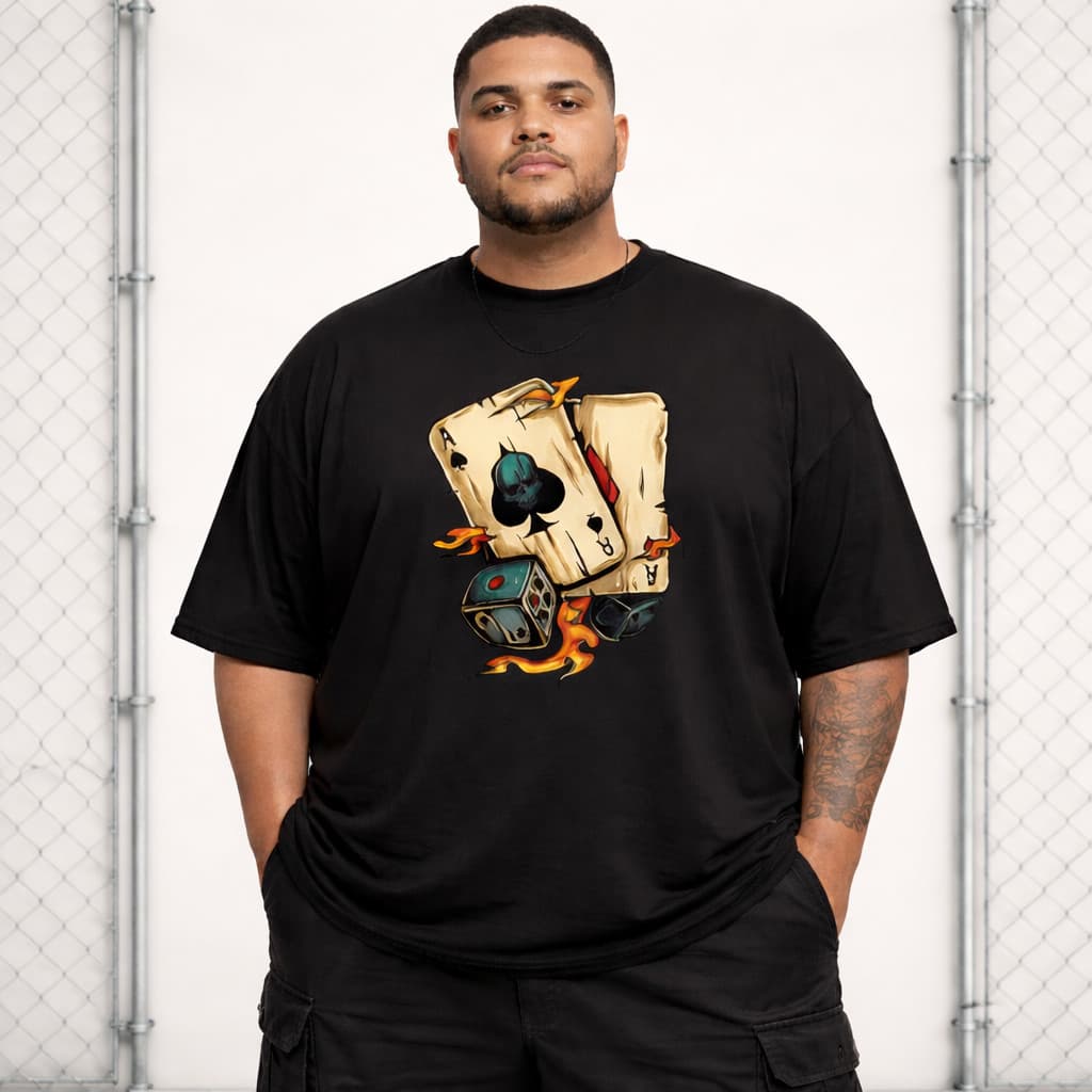 Camiseta Plus Size Unissex T-Shirt Premium Cartas Streetwear Manga Curta 100% Algodão G1 G2 G3 G4