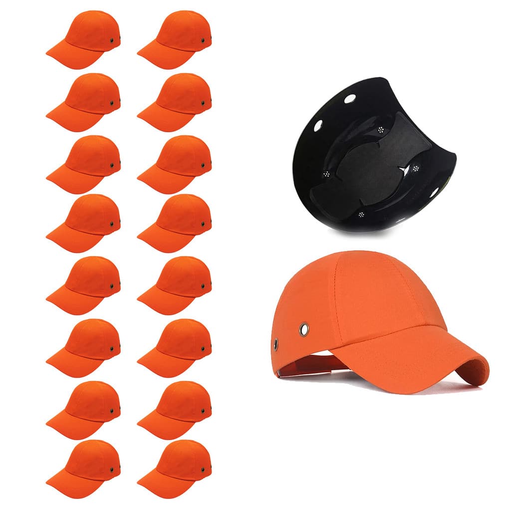 Bone com Capacete Seguranca EPI Kit 16 Uni Obra Construcao Casquete Reparo Trabalho Protecao Resistente Oficina
