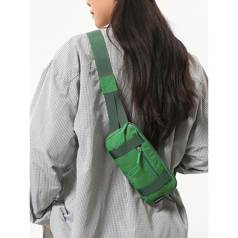 Mini bolsa de cintura para corrida, bolsa mensageiro masculina, roupa de rua, Casual, esportiva, bolsa de ombro masculin