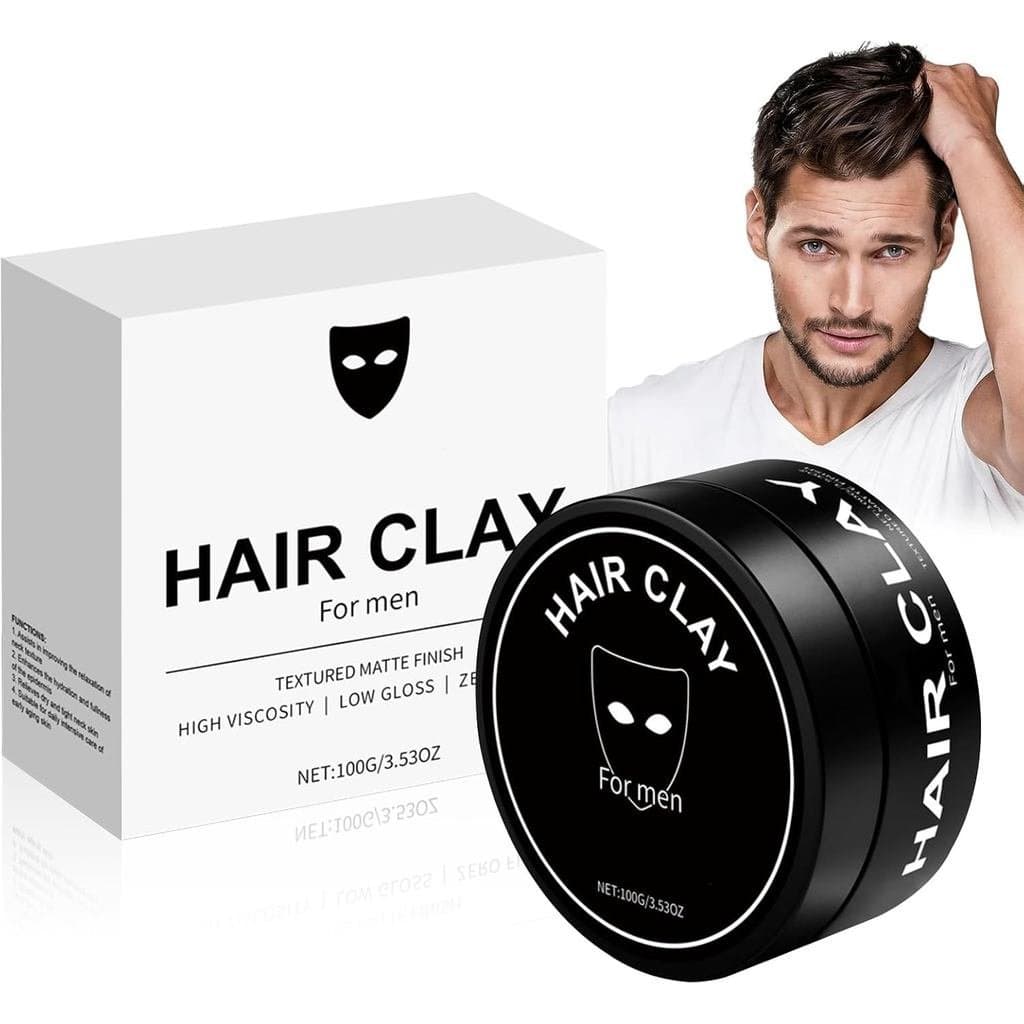 Cera capilar de 100g, argila capilar masculina, cera capilar mate, cria estilos com textura natural – Fixação super fort