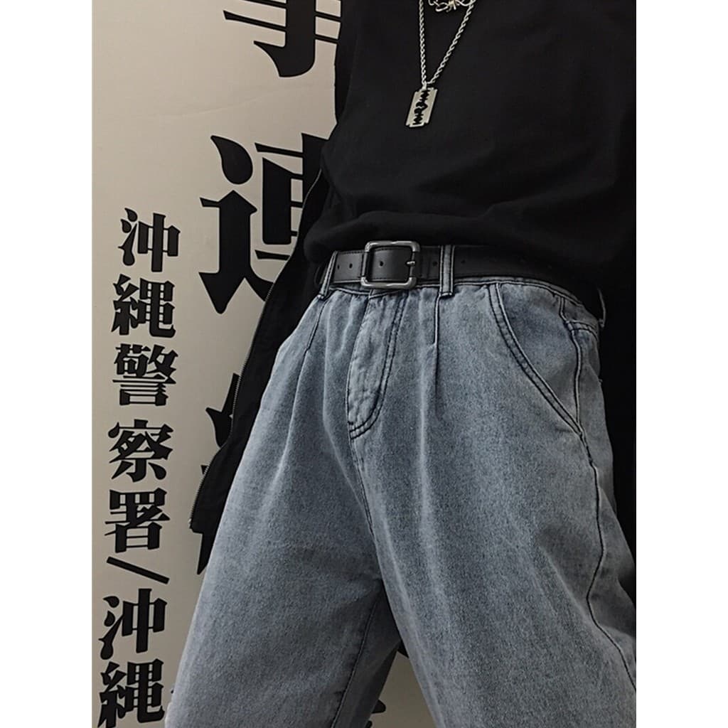 cinto masculino cinto cowboy cinto country masculino Influencer Feminino ins Estilo Cinto Jeans Retro Poroso