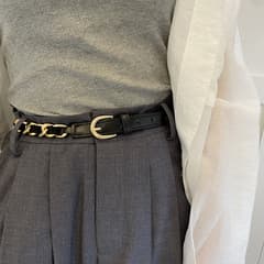High-End preto cinto cintura corrente cinto costura decoração moda saia terno cinto Jeans novo estilo