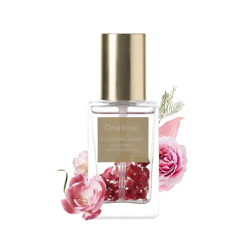 Dear Irean Óleo Capilar de Rosa, contém Argan e Jojoba, hidrata e repara cabelos cacheados crespos, secos, dani