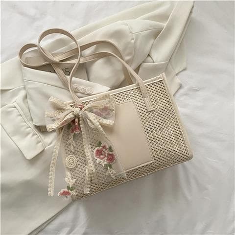 Bolsa de grande capacidade feminina 2026 novo estilo na moda nicho moda bolsa de ombro feminina verão All-Match ins palh
