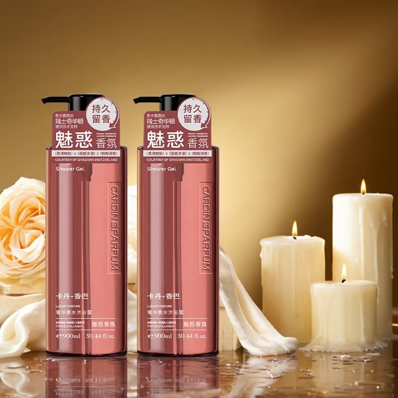 Kadan Xiangba Luxo Charme Perfume Gel de Banho Óleo Essencial Hidratante Fragrância de Longa Duração Niacinamida Rejuven