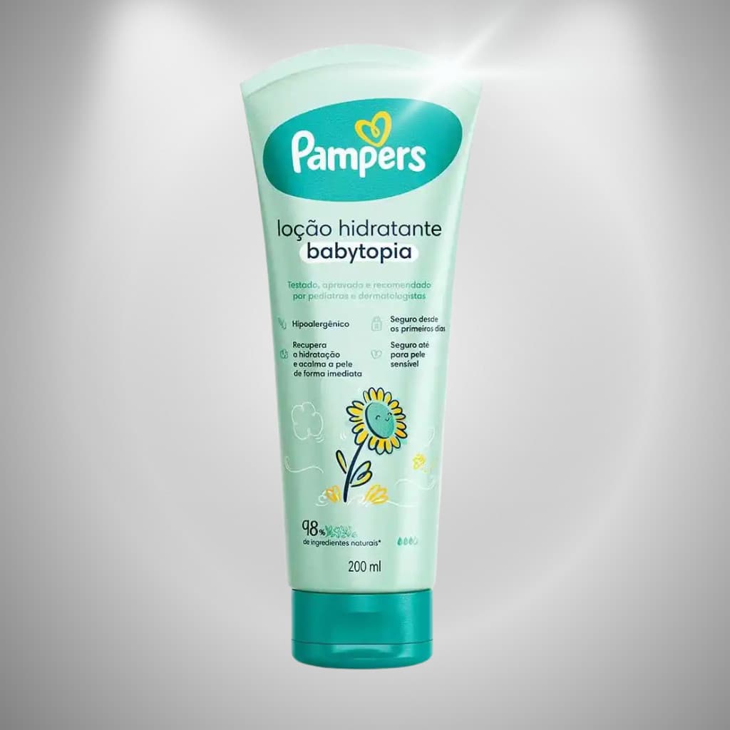 Loção Pampers Baby Hidratante Babytopia Girassol 200ml