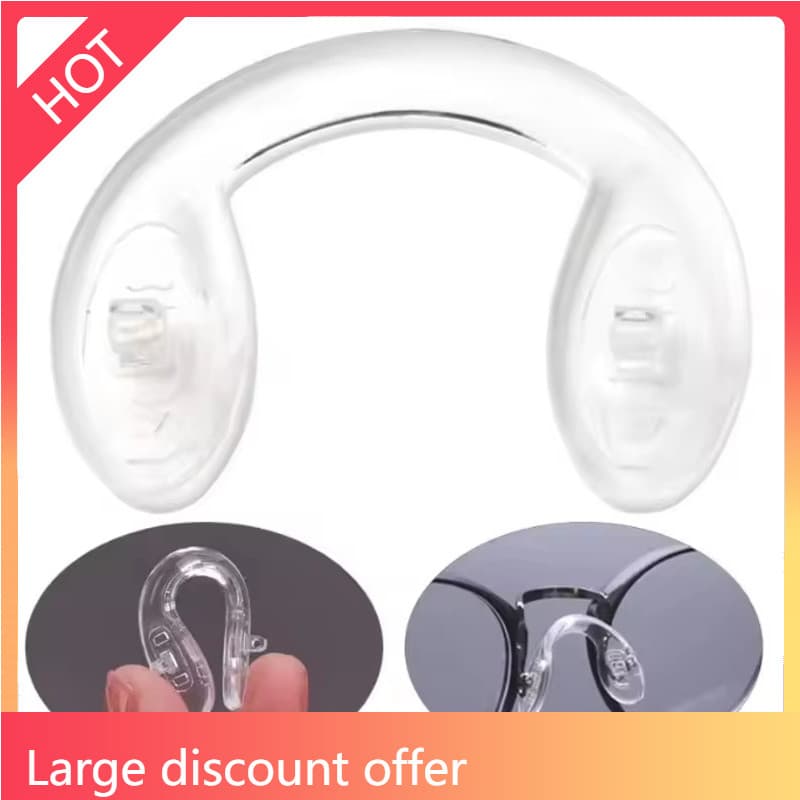 AY8M-1 Conjunto De Protetores De Nariz Transparentes Para Óculos Integrados Adultos , Estrutura De Ponte Nasal De Silico
