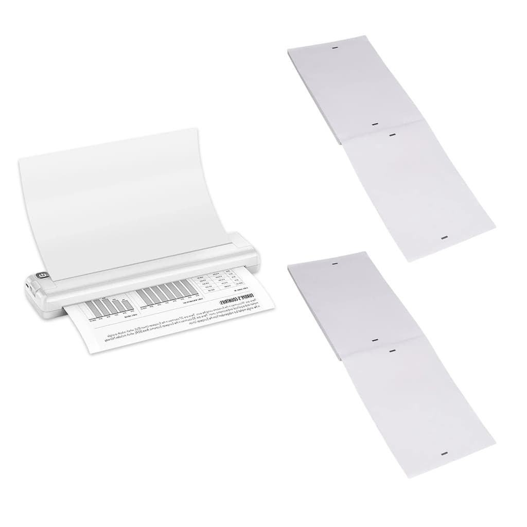 Papel Termico A4 100 Folhas Kit 2 Uni Impressora Termica Bluetooth Nota Arquivo Processo Advogado Lista Escritorio
