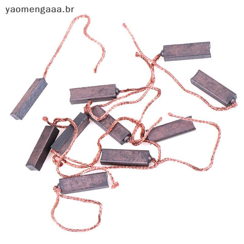 [yaoaa] 10 Unidades 4.5 * 6.5 * 20 Mm Motor Carbono Escovas Regulador De Escova COD