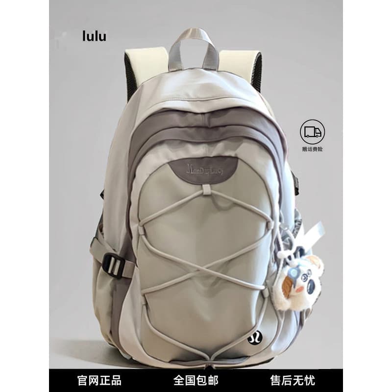 Grande capacidade LULU esportes caminhadas saco leve caminhadas ao ar livre saco de viagem mochila de Fitness estudante
