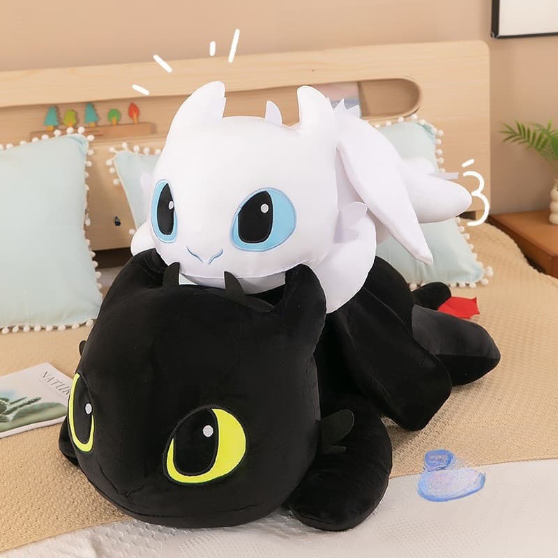 38cm Grande Dragão Desdentado Travesseiro De Corpo De Pelúcia Bonito Dos Desenhos Animados Macio Decorativo Anime Almofa