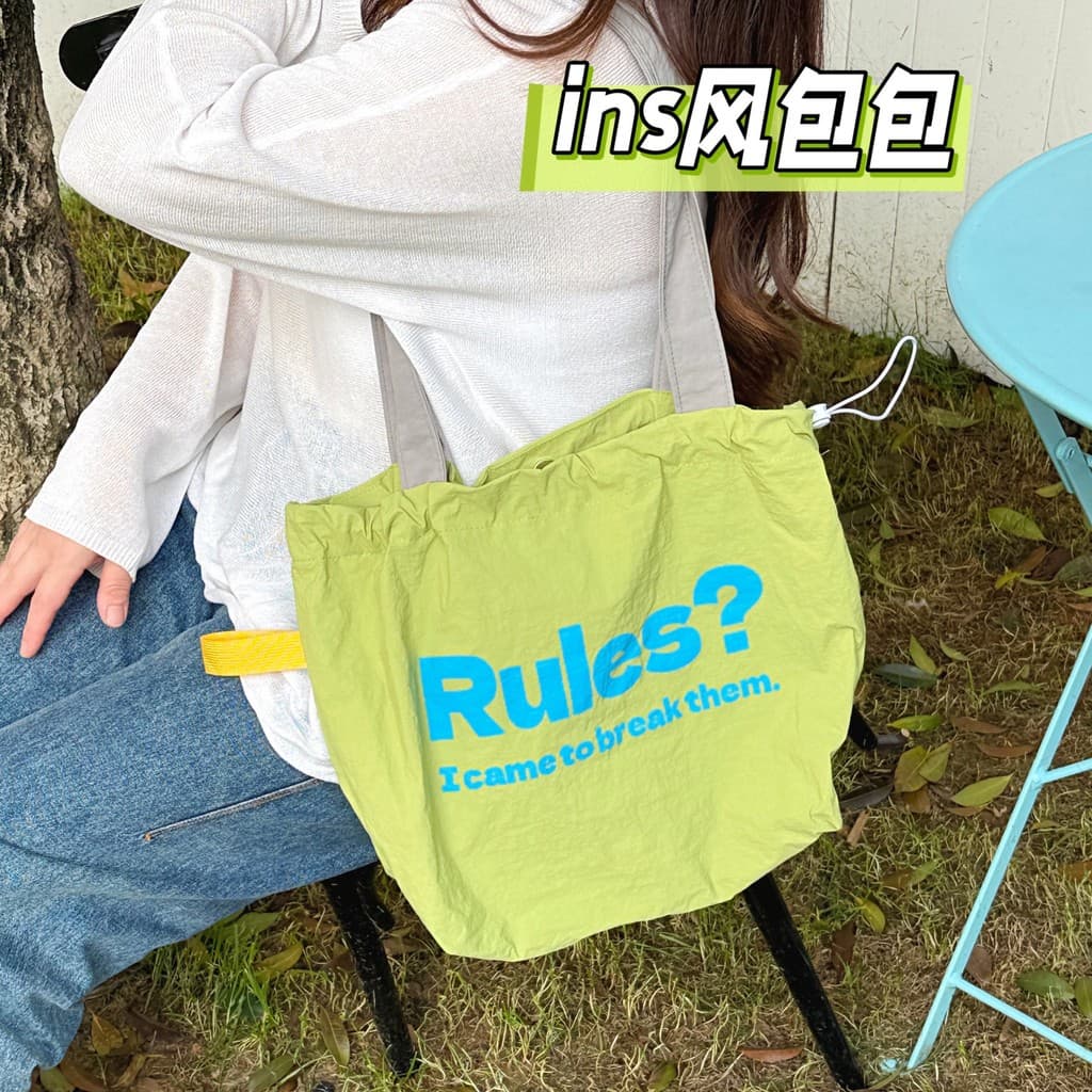 Preço de fábrica ins estilo de grande capacidade bolsa de lona estilo coreano pequena cor de contraste fresco bolsa de o