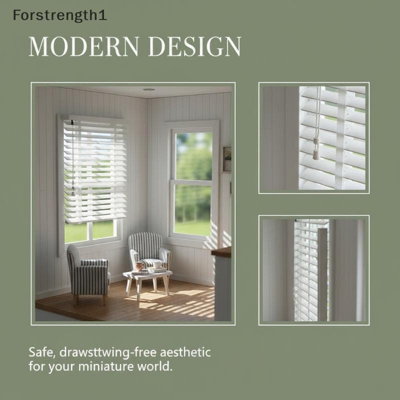 Forforce1 Casa De Bonecas Mini Obturador 1 Peça Escala 112 Acessório De Janela Minúscula Para Cena Em Miniatura Decoraçã