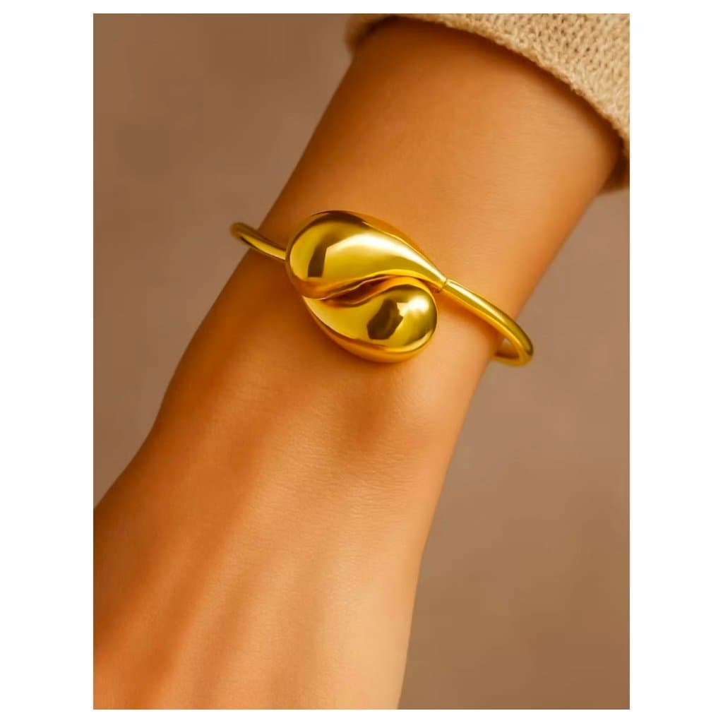 Pulseira Bracelete Aço Inoxinavel Dourado