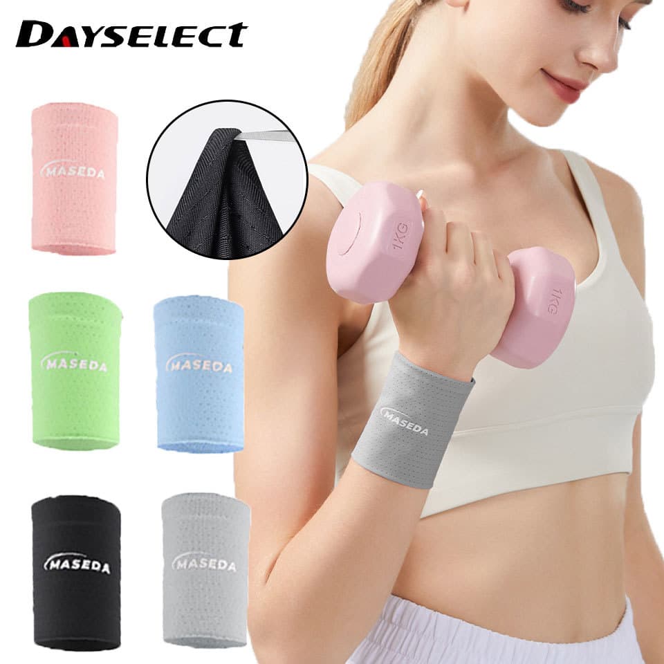 DAYSELECT 1 Peça Cinta De Secagem Rápida Fitness À Prova De Suor Anti-snag Yoga Elástico Esporte Suporte De Pulso