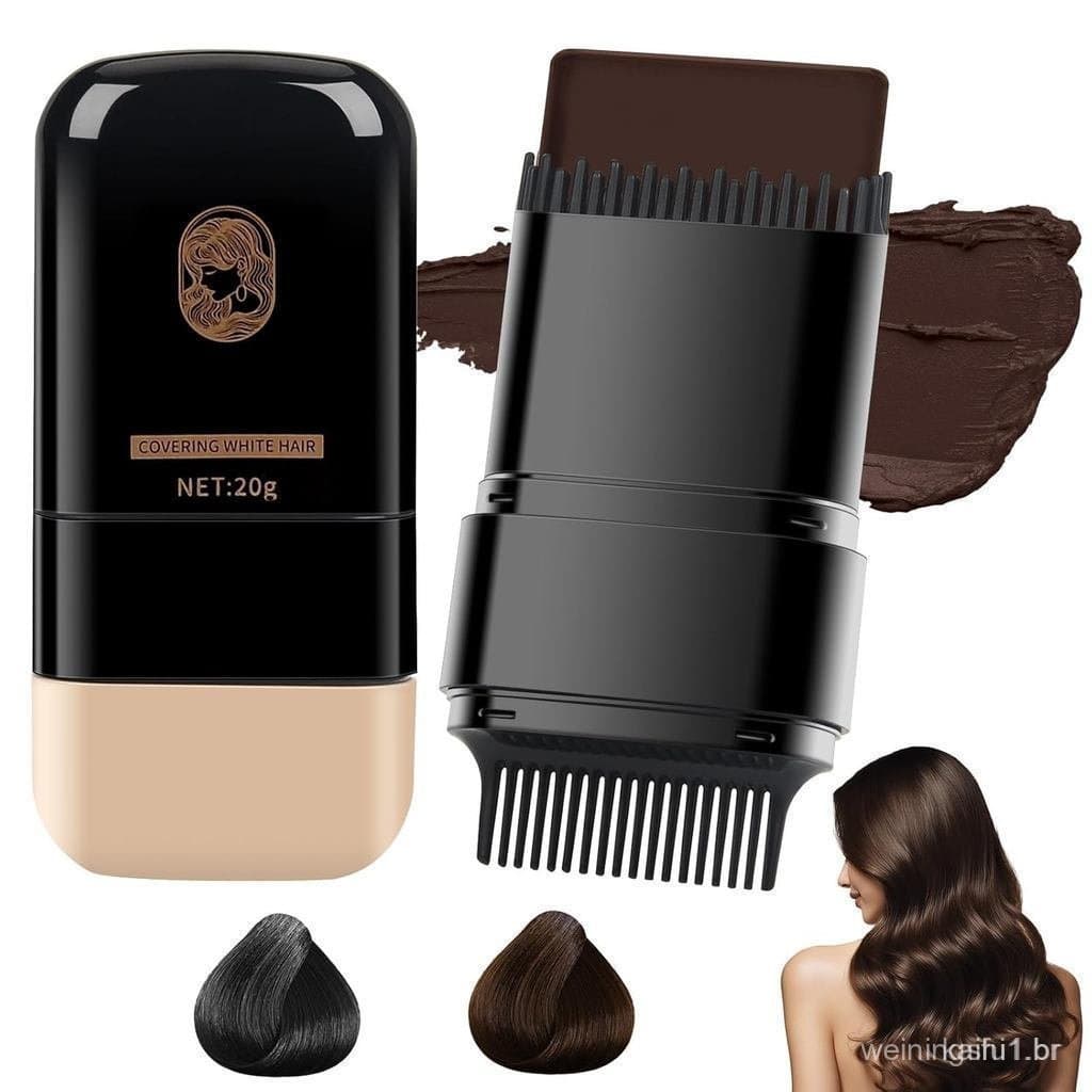 Caneta de tintura para cabelo, pente de tintura instantânea dois em um (inclui tintura para cabelo), caneta de tintura p