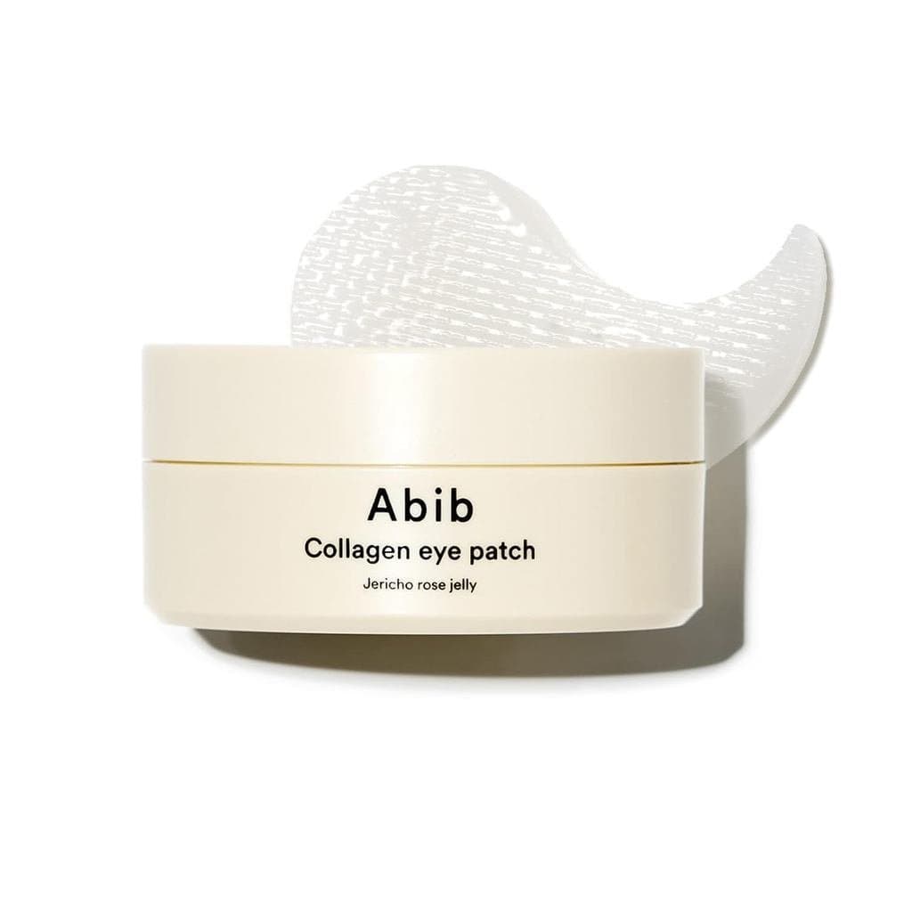 Patches para os Olhos com Peptídeos de Colágeno Abib, contendo Extrato de Rosa de Jericó, adequados para rugas e linhas