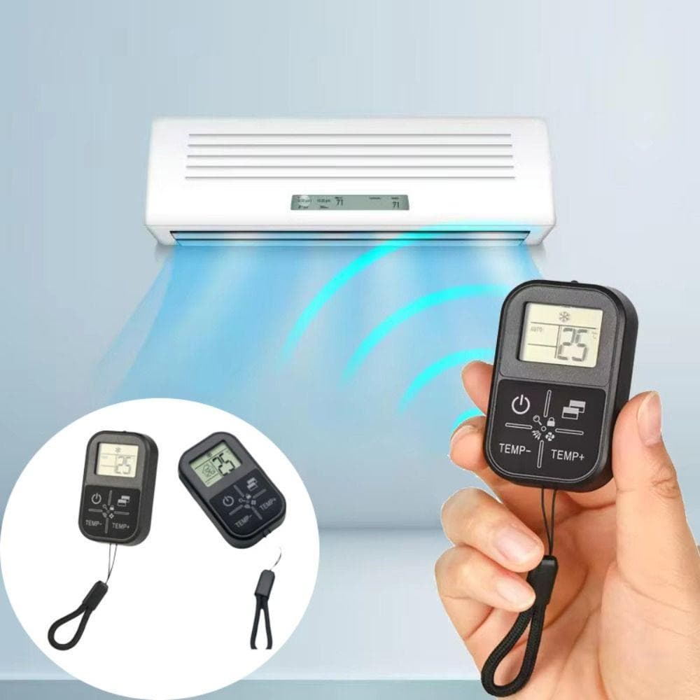 Controle Remoto Universal  , Ca Com Display De Temperatura Da Bateria CR2032 , Alça Portátil