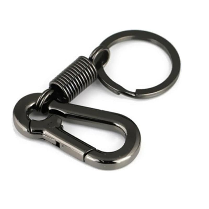 Chaveiro com mosquetão de estilo vintage: chaveiro robusto e elegante