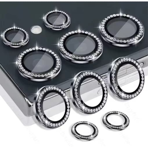 Kit (5*PCS) Películas Câmera Diamonte Para SAMSUNG ,S22 ULTRA, S23 ULTRA, S24 ULTRA,S25 ULTRA Protetor Da Lente Colorido