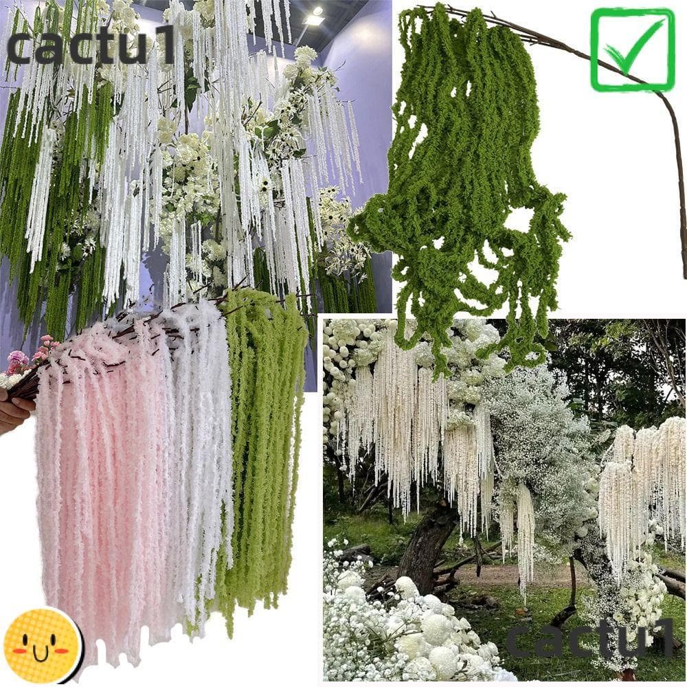 Planta Suspensa Artificial CACTU Amaranthus , Ornamento Multicolorido Simulado Caudato , Fio