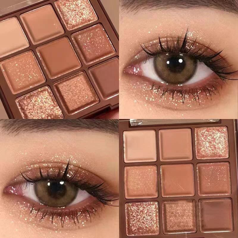 Paleta De Sombras De Chocolate De Nove Cores MUGELEEN Maquiagem Diária Fosca Perolada Grande Cor Terra 9 Sombra Fosco Br
