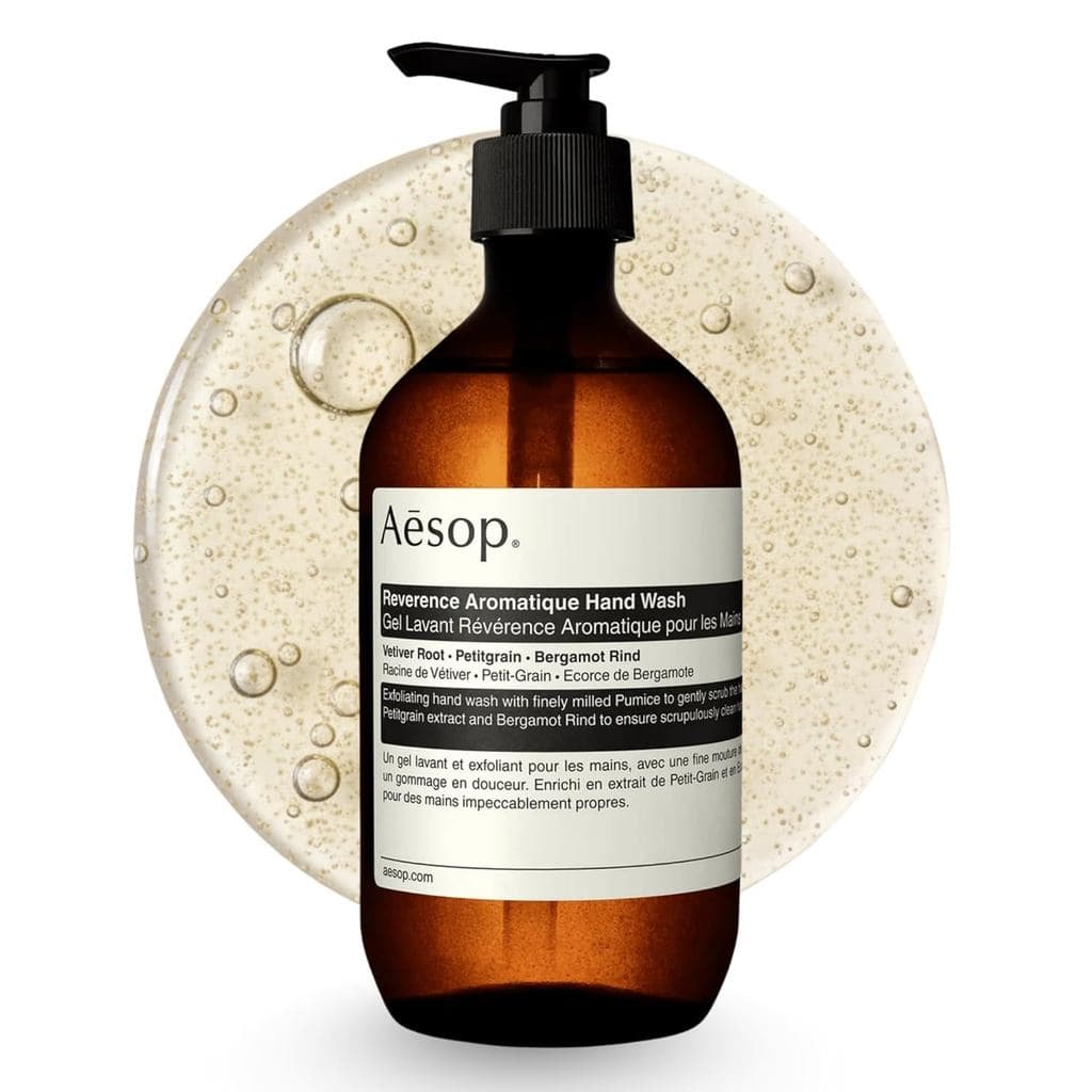 Aesop Reverence Aromatique Sabonete Esfoliante para as Mãos |   Sabonete Esfoliante para as Mãos com Pedra-Pomes Finamen