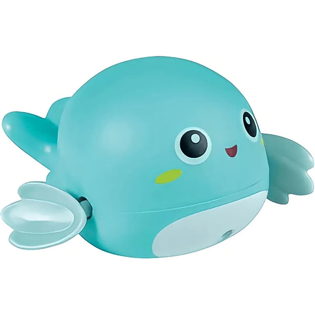 Brinquedo De Banho Infantil Baleia Buba Cor Verde/água