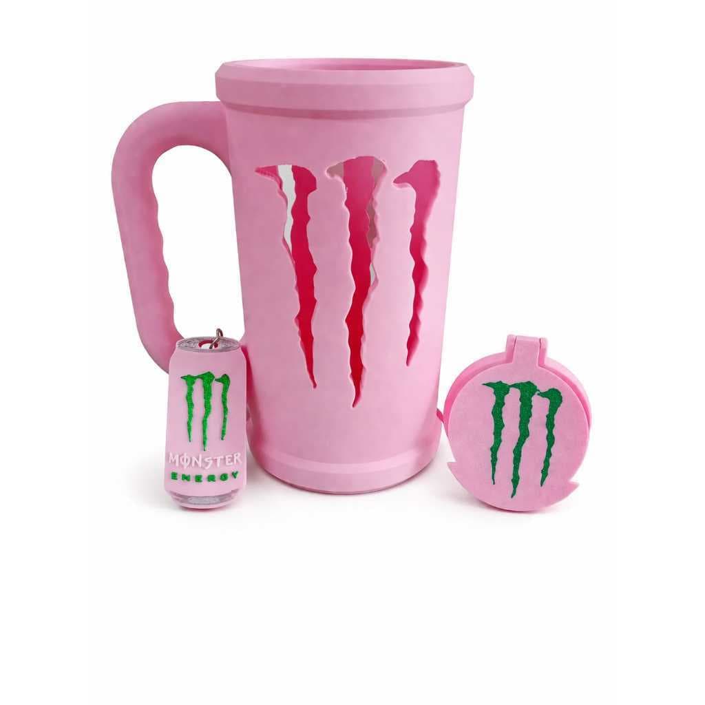 Copo Porta Lata  Monster 3D Com Tampa + Abridor + Personalização - Gamer Geek