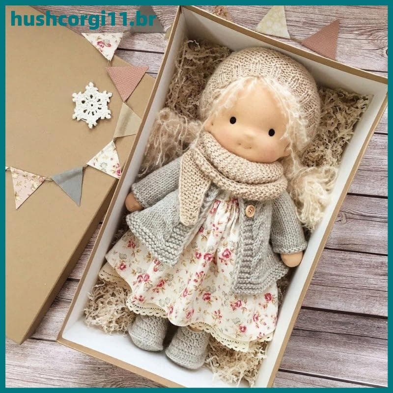 HUSH Handmade Waldorf Mini Boneca Bonito Macio Pelúcia Brinquedo Presente Para Crianças Meninas BR