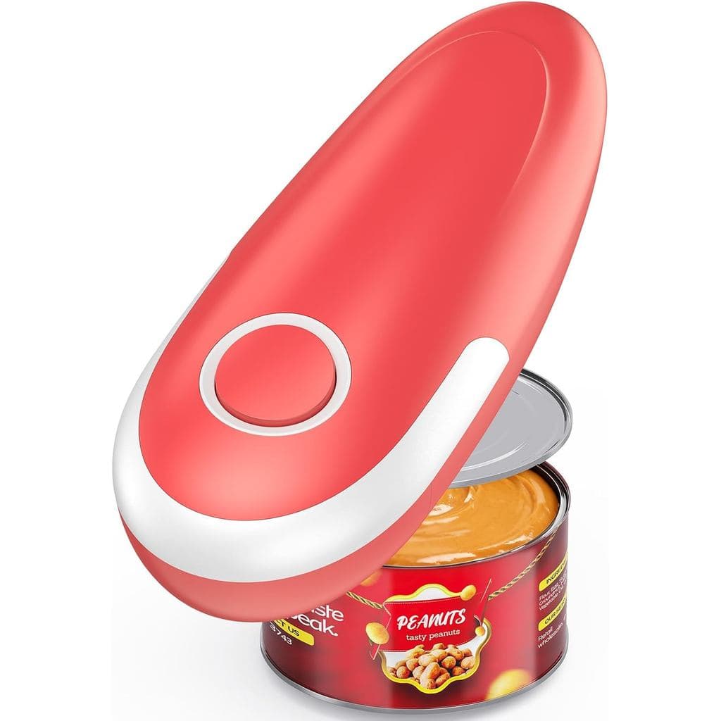 Abridor de Latas Elétrico, Abridor Automático de Latas Operado por Bateria com Abertura Suave, Abridor de Latas Sem as M