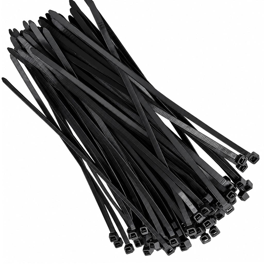 Abraçadeira braçadeira plásticas enforca gato nylon 4,80 x 230 preta pacote 100 unidades