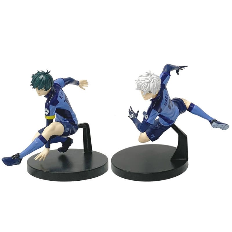 1 peça, figura de anime "BLUE LOCK" de 13 cm, atacante de futebol Nekoshiro, modelo móvel em material PVC, Quarto Col VF