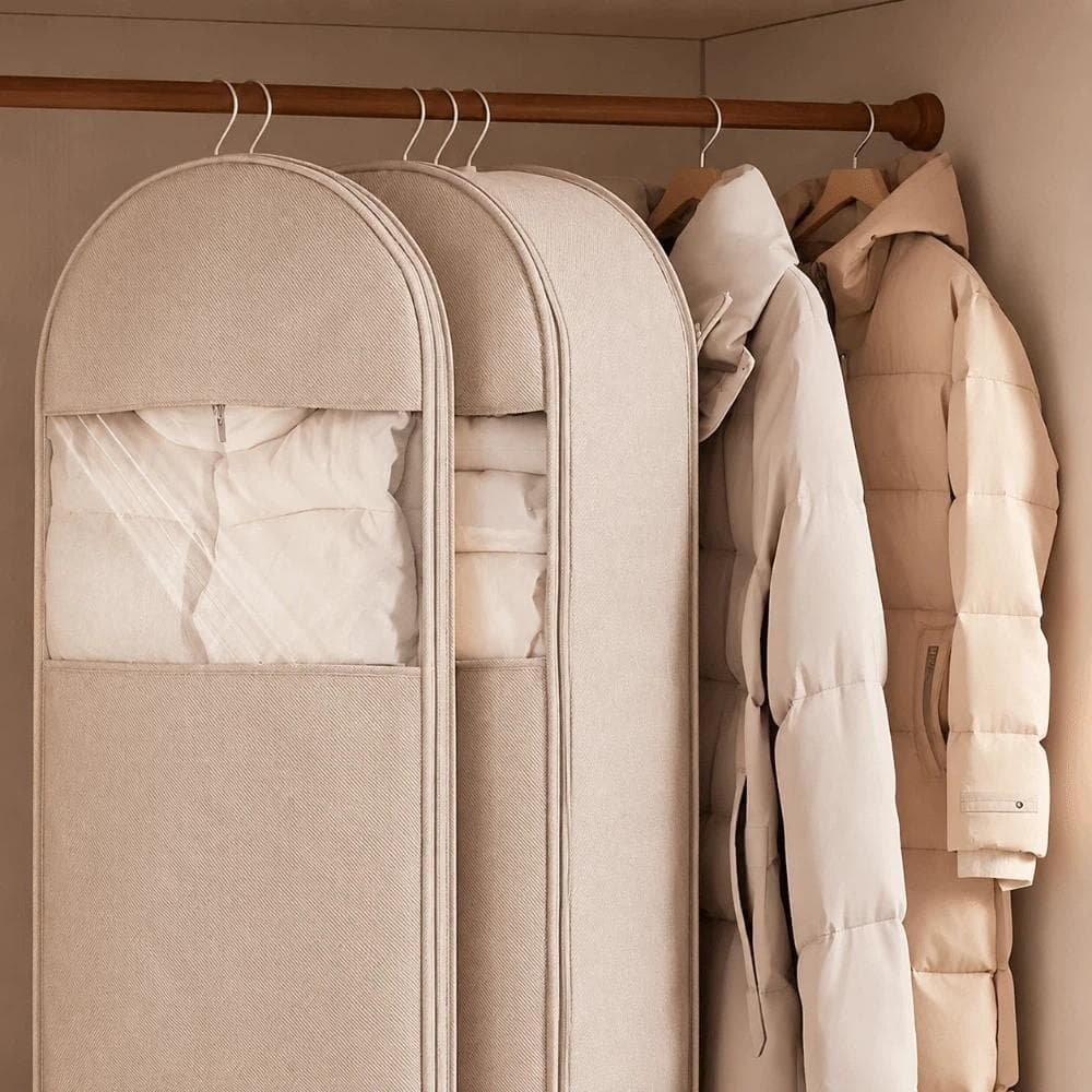 LYNDON Saco Comprimido Para Roupas , Organizador De Guarda-Roupa Com Zíper Que Economiza Espaço , De Armazenamento De Ca