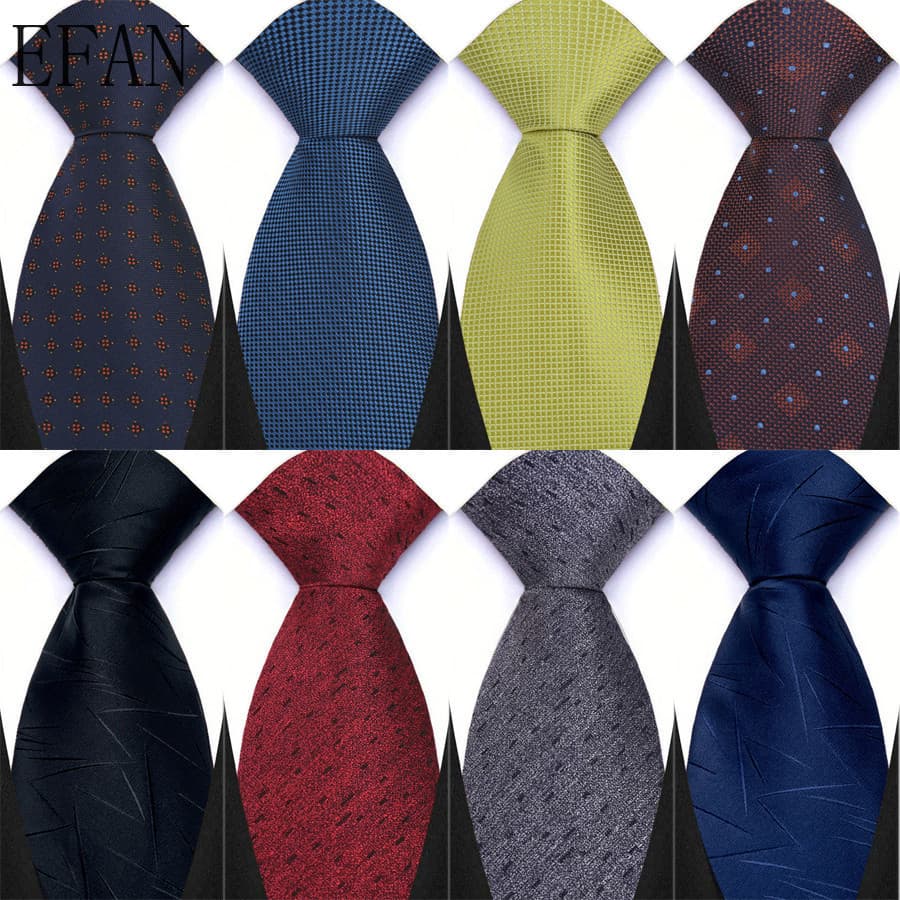 Novo 8cm De Luxo Masculino Negócios Pescoço Gravatas Formais Bolinhas Sólido Marrom Vinho Vermelho Nova Moda Gravata Smo