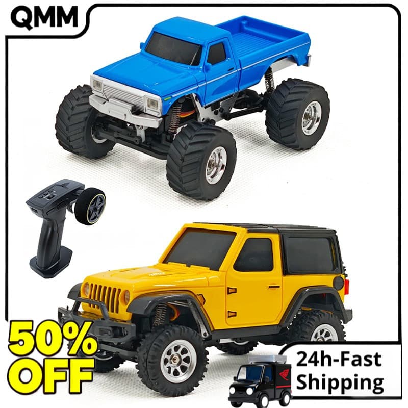 Mini 4WD Off-road RC Crawler Carro 1/36 2.4G Veículo De Controle De Rádio Sistema De Luz Embutido Escalada RTR Hobby Pre