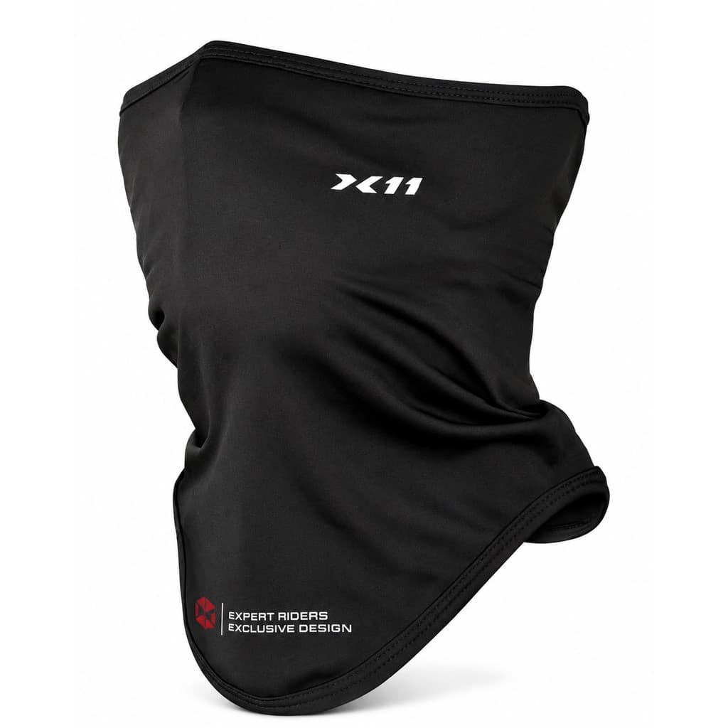 Necktube X11 Protetor Pescoço Moto Bandana Uv50+ Preto Preto X11 Único