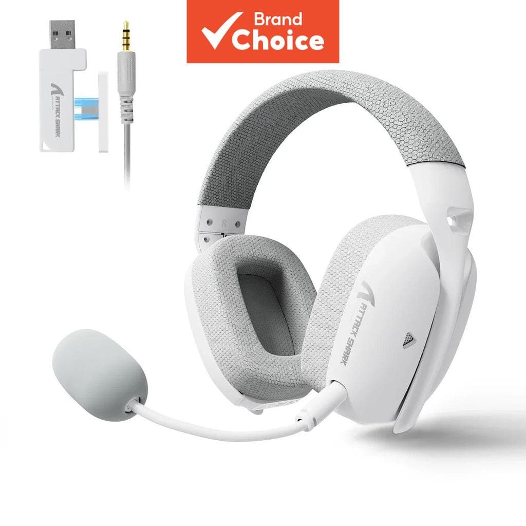 Fones de ouvido sem fio ATTACK SHARK L80PRO, headsets gamer tri-modo, drivers de 40mm ultraleves, fones de ouvido com