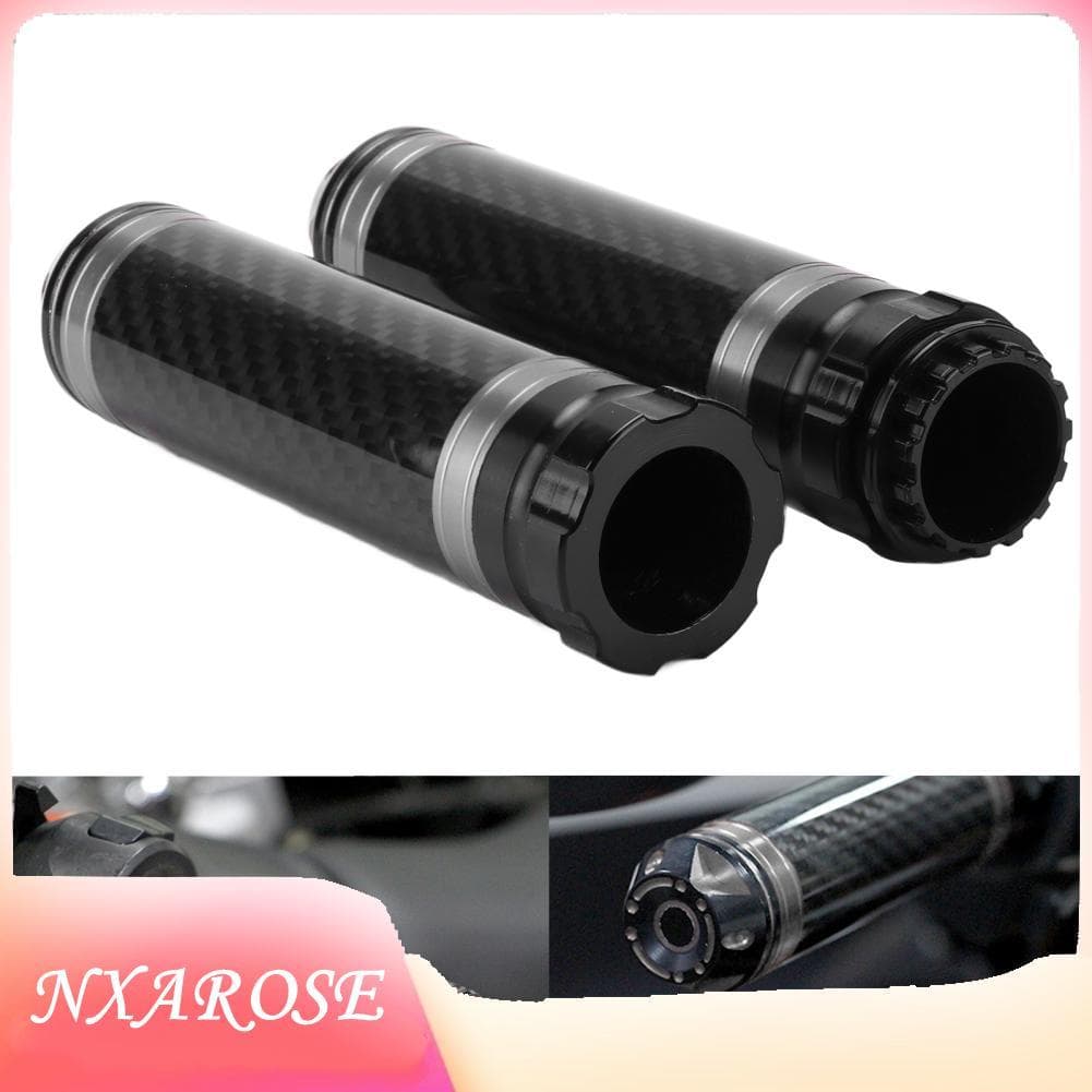 Nxarose Aperto para guidão de motocicleta 2 peças, extremidade protetora e confortável para autociclo ((cor de titânio))