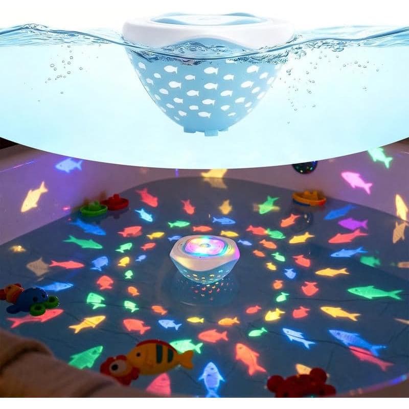 cambk Luz Impermeável para Banheira Infantil, Luzes de Banho em Forma de Peixe Operadas a Bateria para Banheira e Hora d