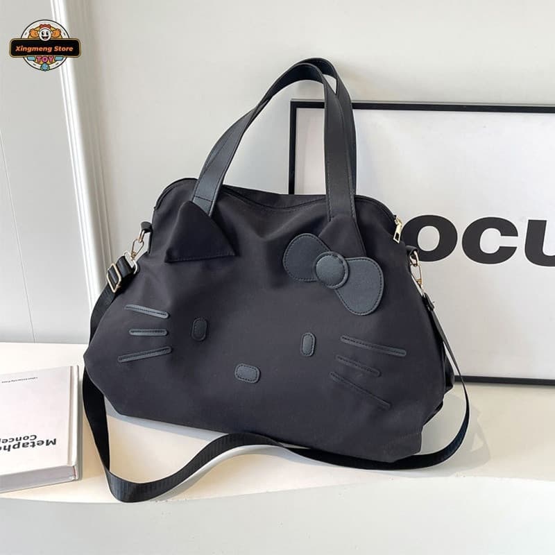 KT Cat Bolsa De Viagem De Grande Capacidade Lazer Ombro Feminina (Pode Ser Equipada Com Haste De Tração)