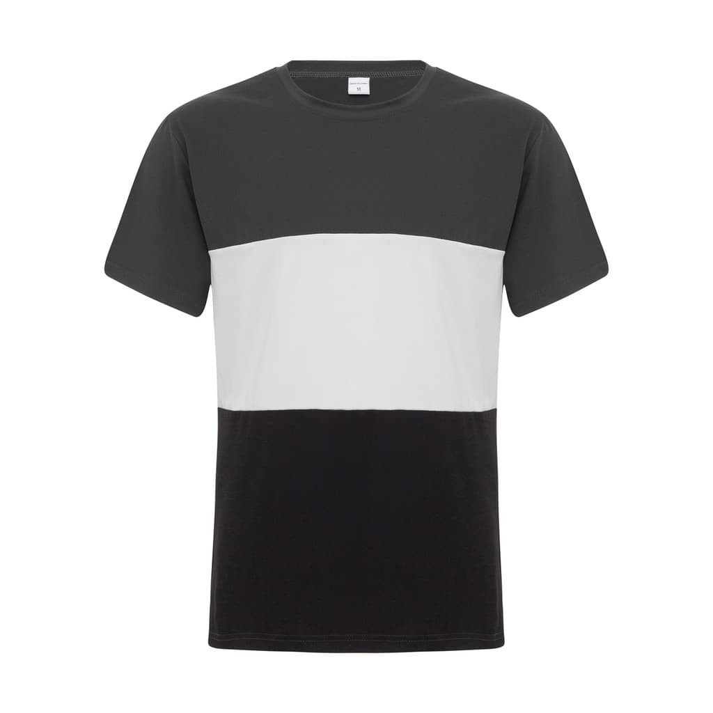 2024 verão tamanho grande Casual em torno do pescoço manga curta masculina contraste cor costura camiseta masculina Fitn