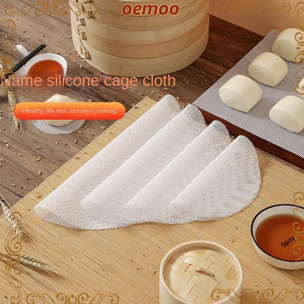 Almofada Redonda Da Malha Do Navio De OEMOOEN , Folhas Espessadas Desidratador Silicone Antiaderente , Acessórios Cozime